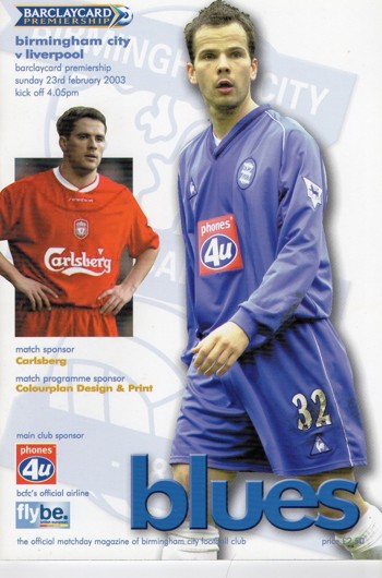 Match programme